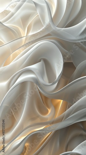 Close Up View of White Fabric