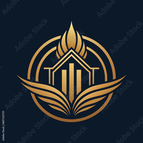 Creative upscale elegant minimalist logo vector illustration 
