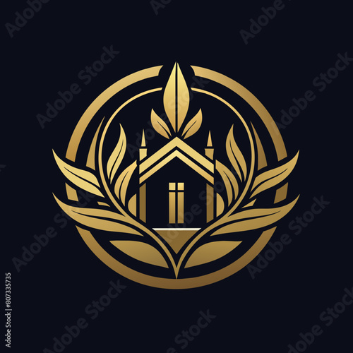 Creative upscale elegant minimalist logo vector illustration 