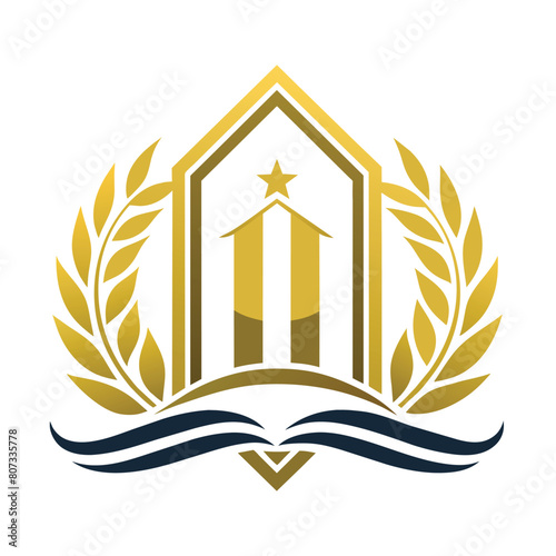 Creative upscale elegant minimalist logo vector illustration 