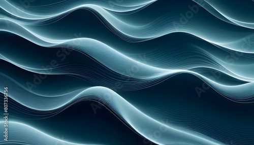 Wave patterns with flowing lines and dynamic movem