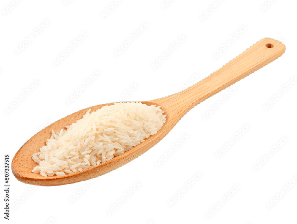 Rice Paddle isolated on transparent png background. Generative ai Rice Paddle isolated on transparent png background. Generative ai