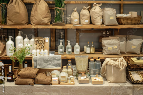 Eco-Friendly Zero Waste Shop Display with Natural Products