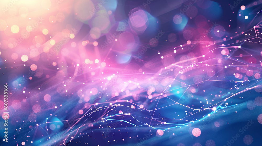 Fototapeta premium neural network, intelligence and neuronal red abtract background 