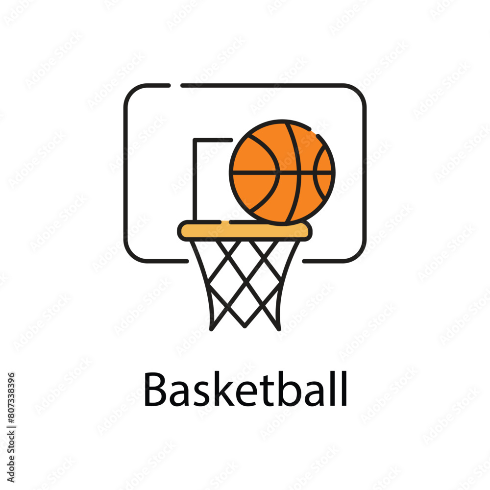 Basketball Icon. Vector Icon Design