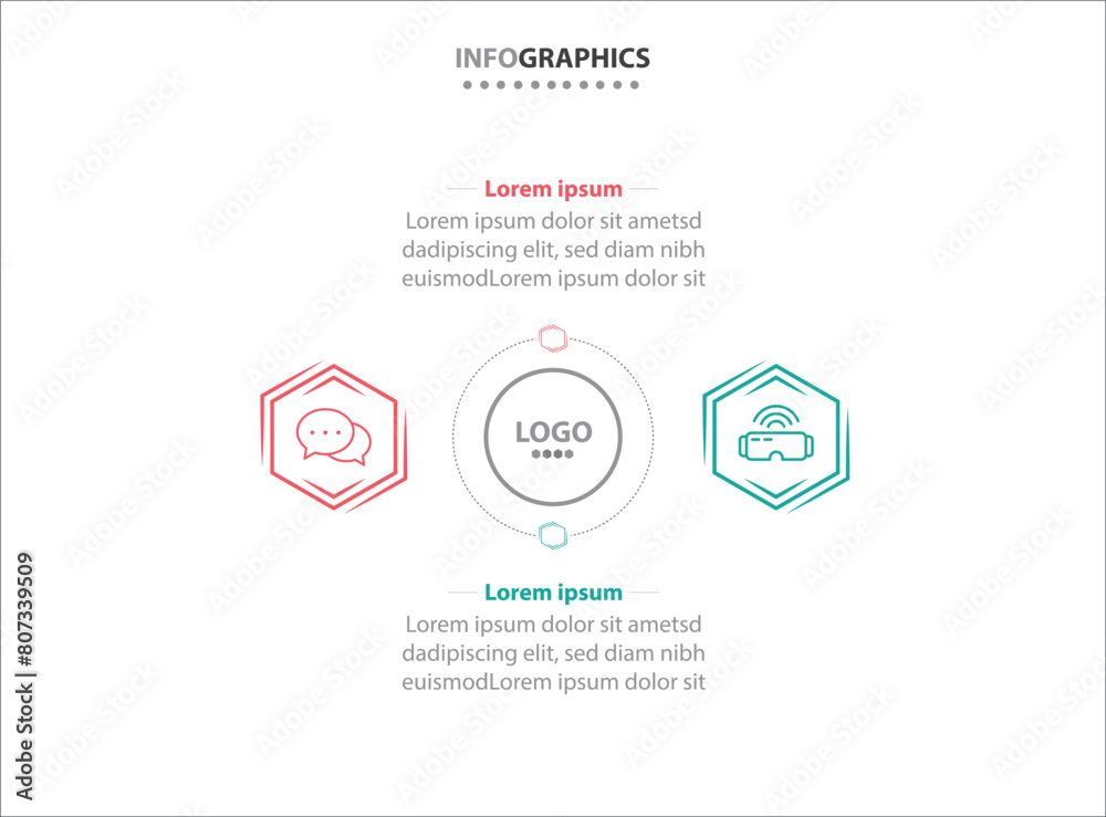 Two infographics element. Vector illustration. Vector business template for presentation. Timeline with 2 option. Vector Infographic label design template with icons and 2 options or steps. Two infographics element. Vector illustration. Vector business template for presentation. Timeline with 2 option. Vector Infographic label design template with icons and 2 options or steps.