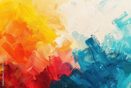 Close up of colorful abstract painting. Ideal for art and design projects
