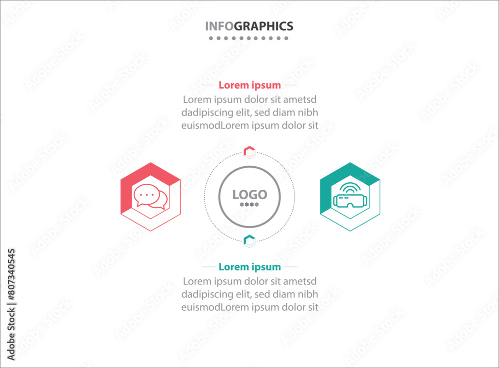 Two infographics element. Vector illustration. Vector business template for presentation. Timeline with 2 option. Vector Infographic label design template with icons and 2 options or steps. Two infographics element. Vector illustration. Vector business template for presentation. Timeline with 2 option. Vector Infographic label design template with icons and 2 options or steps.