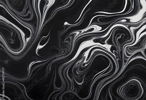 Closeup of a black and white abstract pattern create with ai