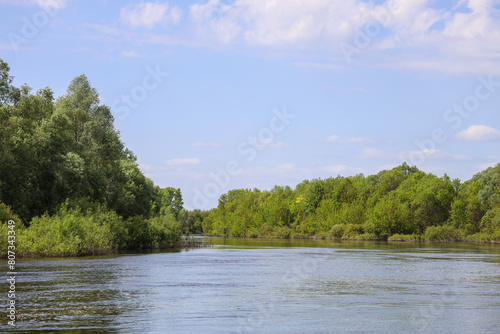 Ukrainian landscape of rivers and lakes © telearlens