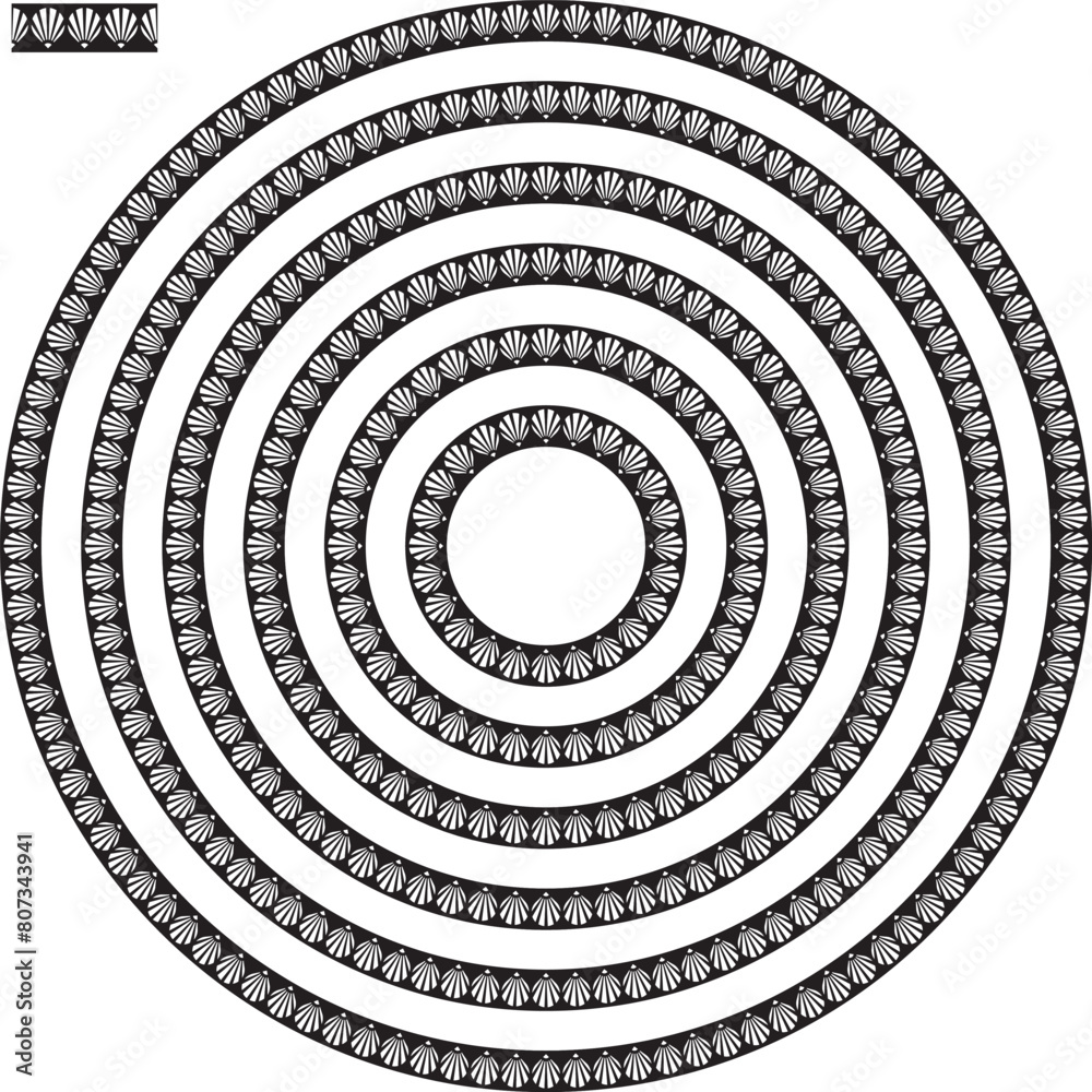 Art Deco round circular border frame in a range of various sizes. Art Deco round circular border frame in a range of various sizes.