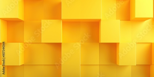 Yellow minimalistic geometric abstract background with seamless dynamic square suit for corporate, business, wedding art display products blank copyspace 