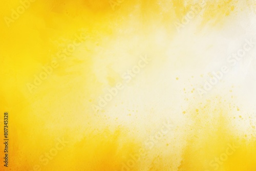 Yellow white spray texture color gradient shine bright light and glow rough abstract retro vibe background template grainy noise grungy empty space 