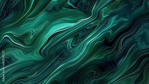 Green abstract flowing texture background design