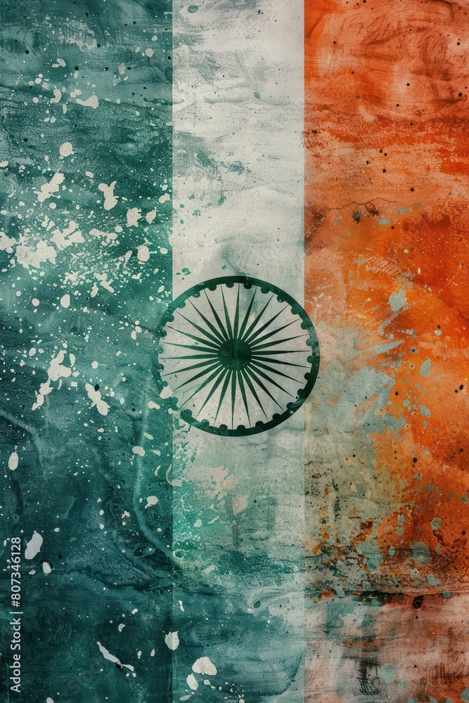 Background for Independence Day of India celebration. Copy space