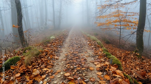 Winding Path Through Dense Forest