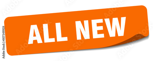 all new sticker. all new label