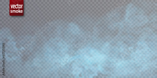 Translucent nebula vector background. Colorful smoke smog on a transparent background. Vector