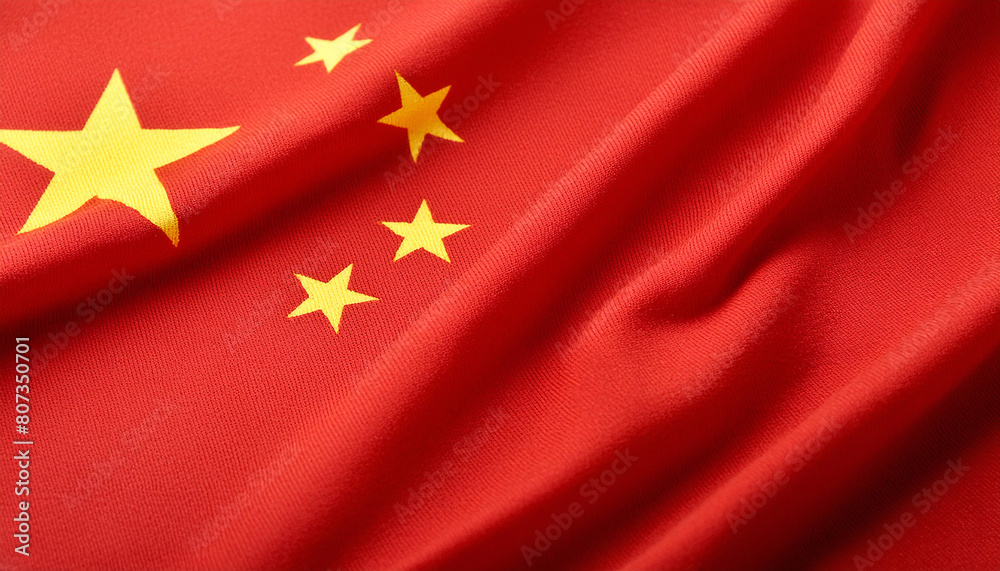 Realistic Artistic Representation of the China waving flag Realistic Artistic Representation of the China waving flag