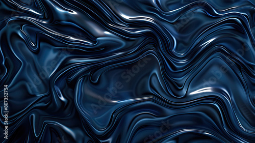 Dark blue abstract wave swirl background