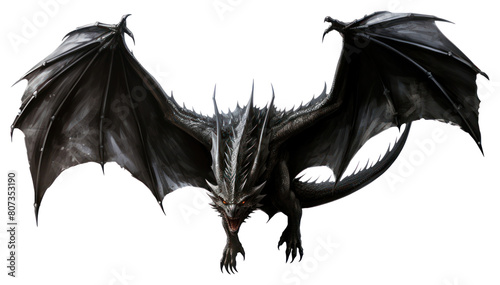 PNG  Dragon aggression darkness ominous. photo