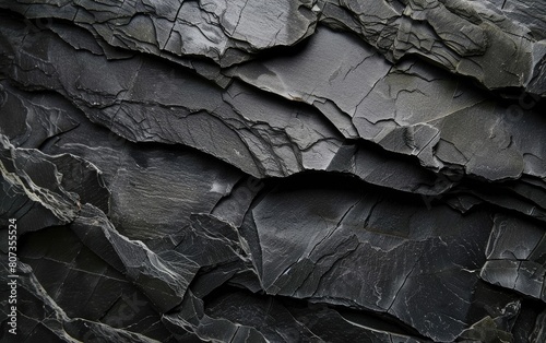 Textured dark grey slate with natural intricate line patterns.