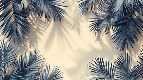 Tropic summer floral wall art modern. Palm leaves, coconut leaves, monstera leaves, line arts, Botanical background design for wall art framed prints, canvas prints, posters, home decor, covers.
