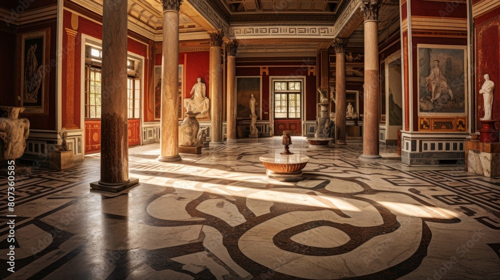 Obraz premium Opulent Roman villa interior