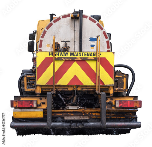 Isolated Road Tarmac Surfacing Truck