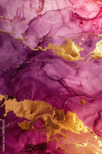 Detailed close up of a purple and gold painting  suitable for artistic backgrounds