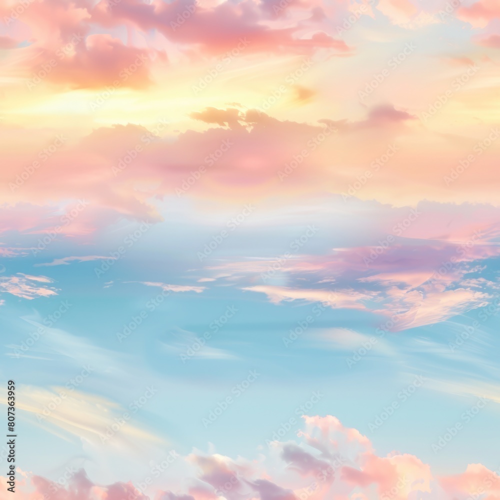 A plane flying through a cloudy sky at sunset. Suitable for travel and transportation concepts