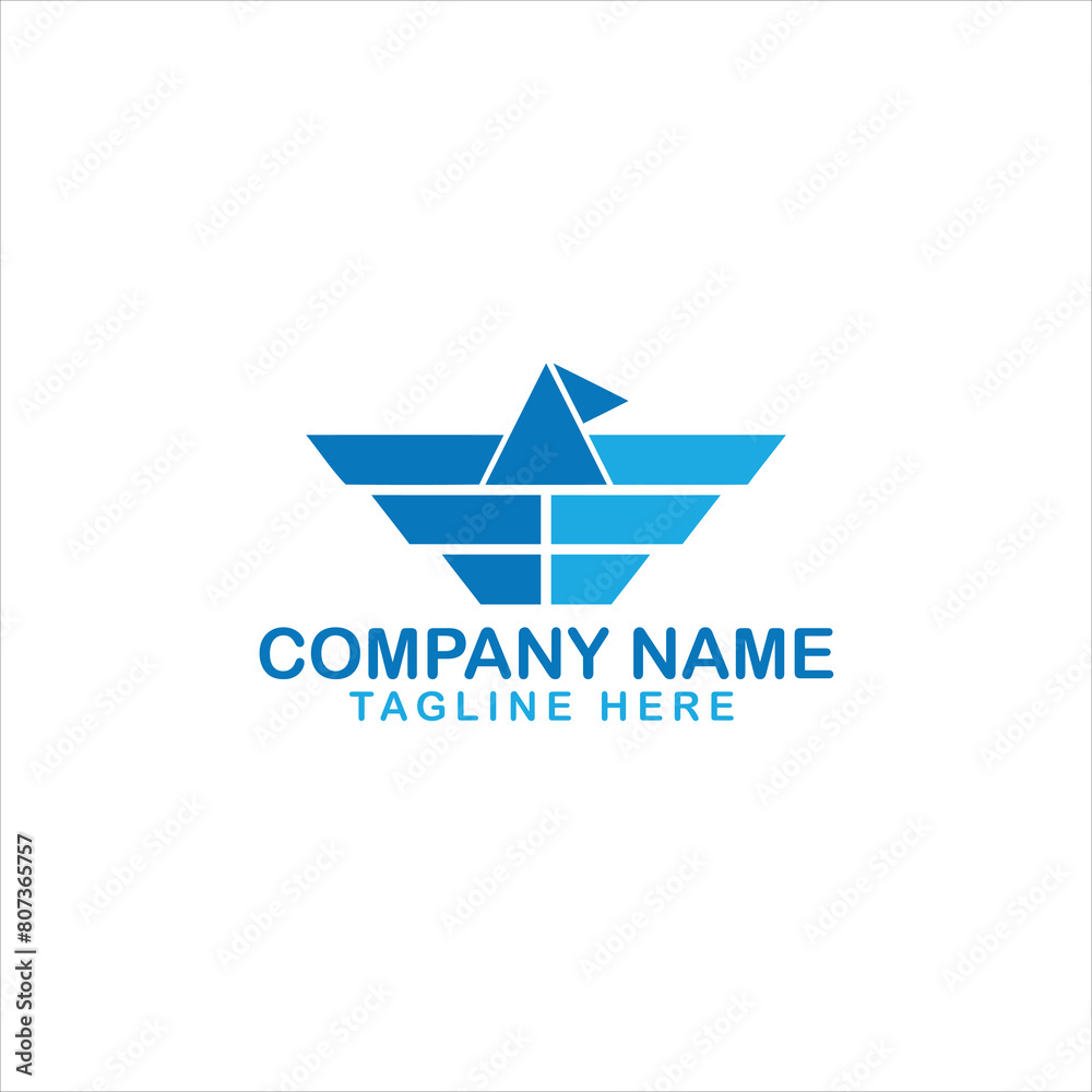 Vector logo on which an abstract image of a seagull flying over
Vector logo on which an abstract image of a seagull flying over