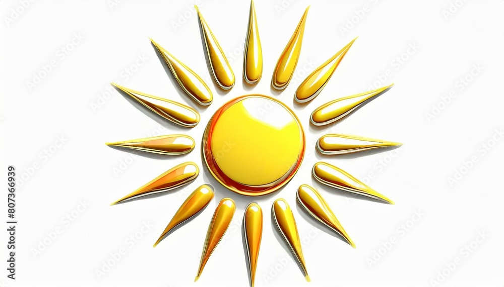 太陽、柔らかい印象、つやつや、滑らか、ロゴ風、シンプル、かっこいい、視覚的に見やすいイラスト 白い背景 generated by AI 太陽、柔らかい印象、つやつや、滑らか、ロゴ風、シンプル、かっこいい、視覚的に見やすいイラスト 白い背景 generated by AI