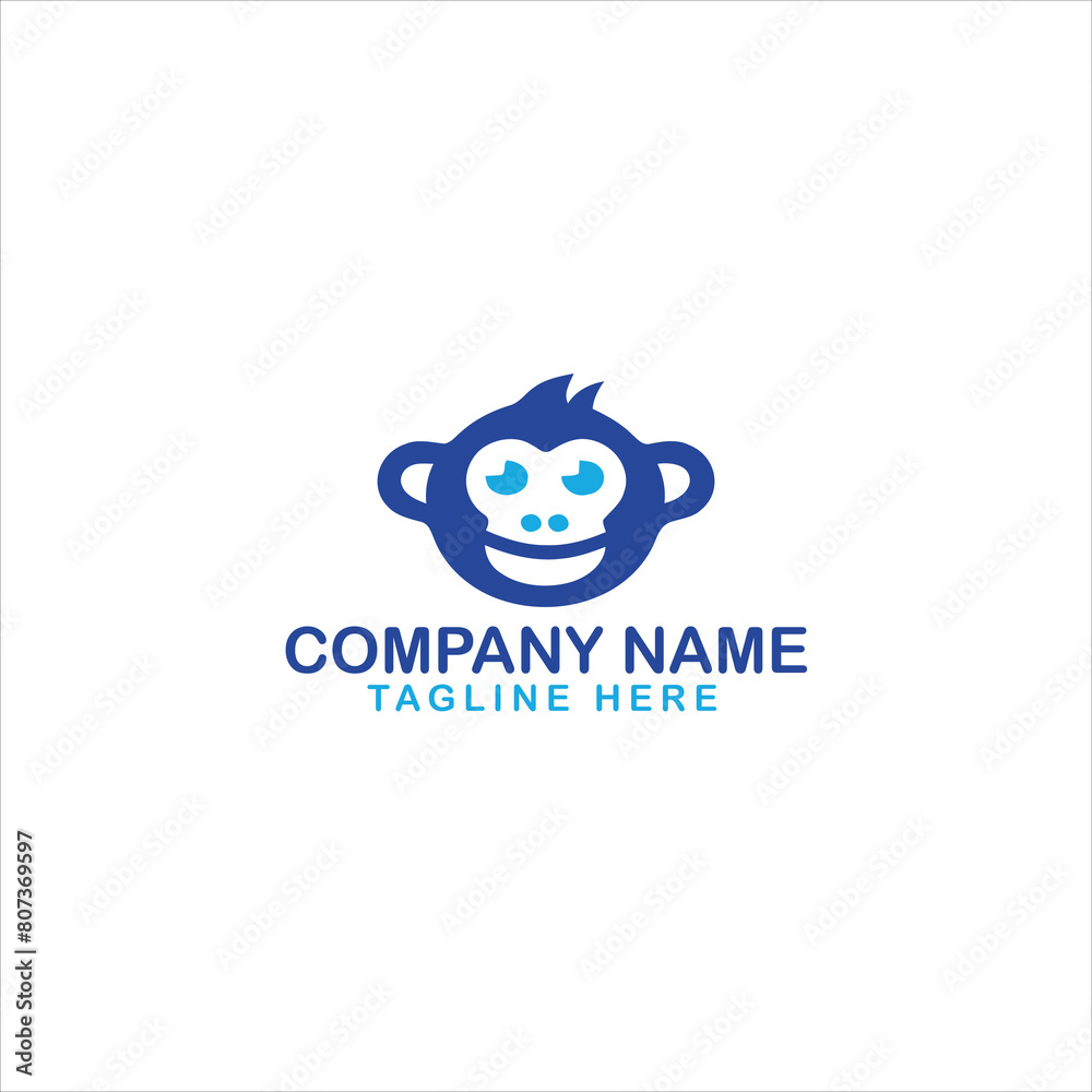 Minimal Creative Monkey Logo, Chimp logo
Minimal Creative Monkey Logo, Chimp logo