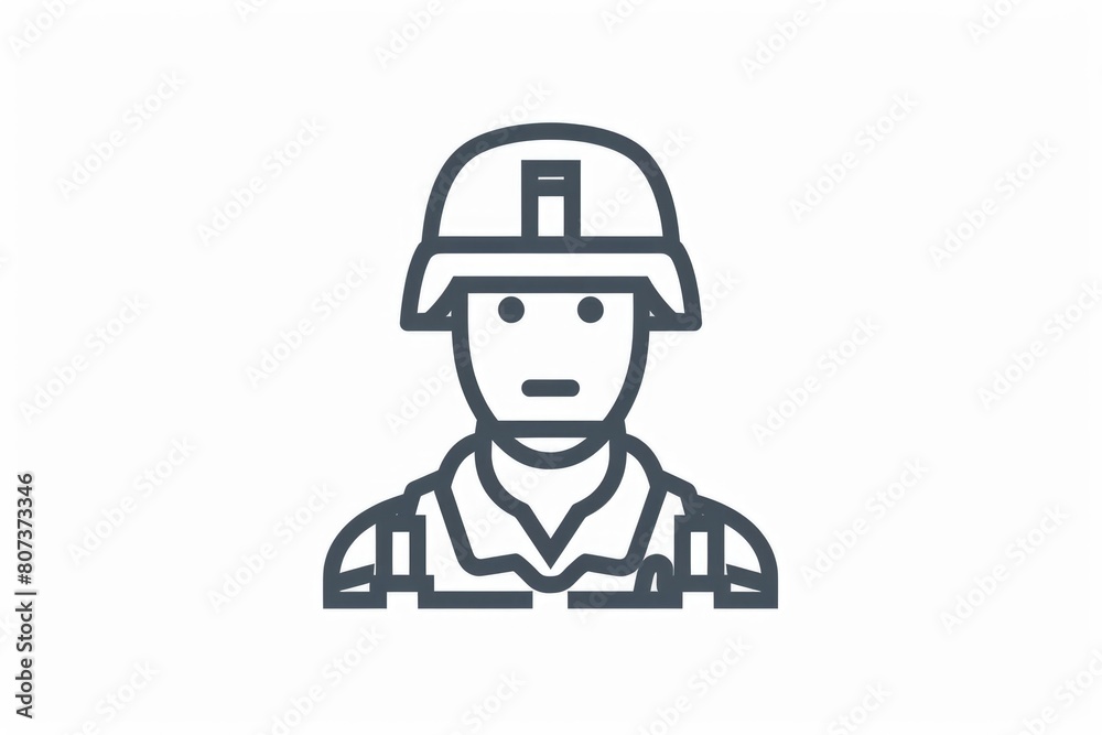 Soldier in uniform with religious symbol, suitable for military or faith-themed projects Soldier in uniform with religious symbol, suitable for military or faith-themed projects