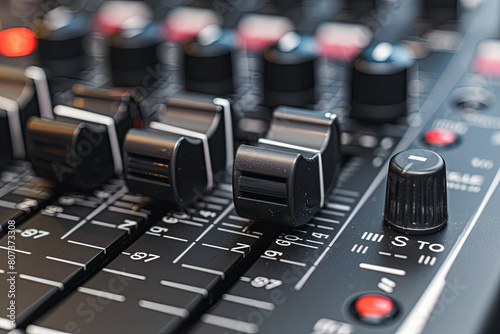 Sound mixer with analog adjuster
