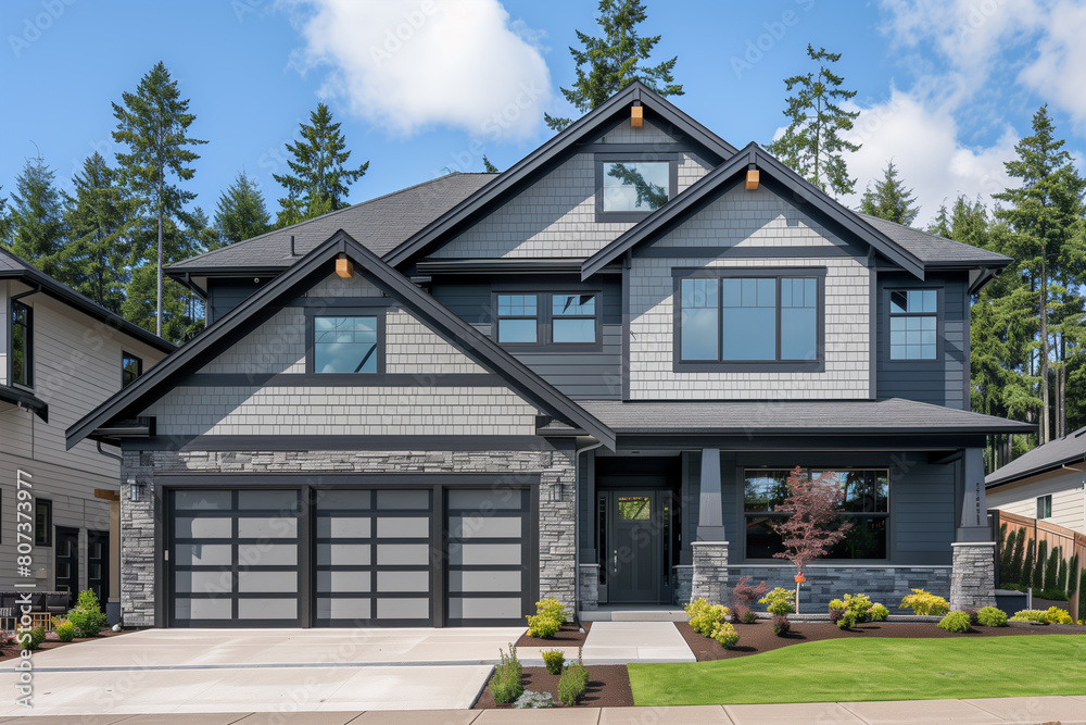 Large House With Driveway