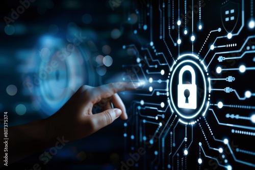 Digital identity secured through cloud-based information security; firewall protections and SSL encryption enhance data privacy across platforms.
