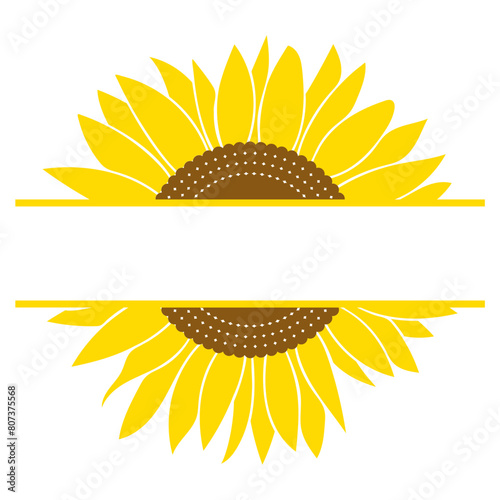 Half Sunflower, Flower , Monogram, Sunflower silhouette, Floral, Sunflower SVG, Sunflower t shirts and svg design, sunflower motivational quotes.