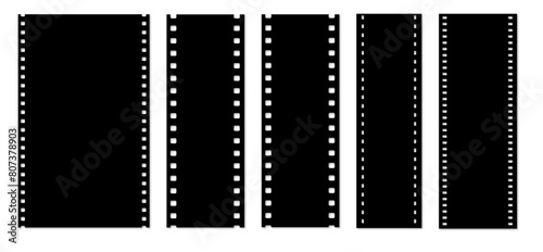 old film frames different sizes black filled just frames