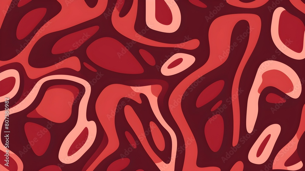 Organic Shapes in ruby Tones. Flat and minimalistic Wallpaper Organic Shapes in ruby Tones. Flat and minimalistic Wallpaper
