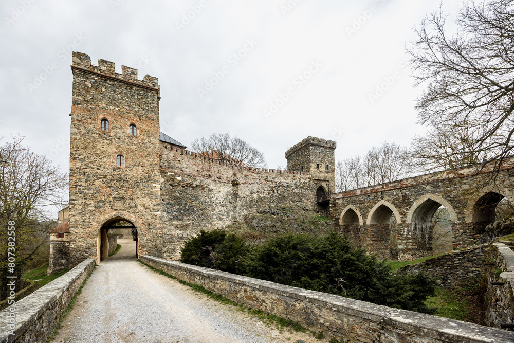 Bitov Castle in Znojmo region in South Moravia, Czech Republic, Europe.