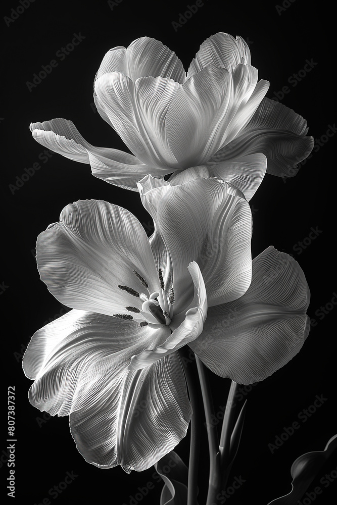 Fototapeta premium Abstract art background Minimal style wallpaper with flower and botanical leaves, Organic background for banner