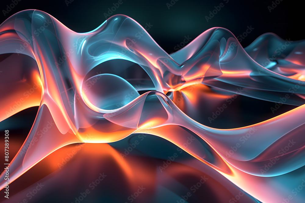 abstract colored and metallic waves 6 abstract colored and metallic waves 6