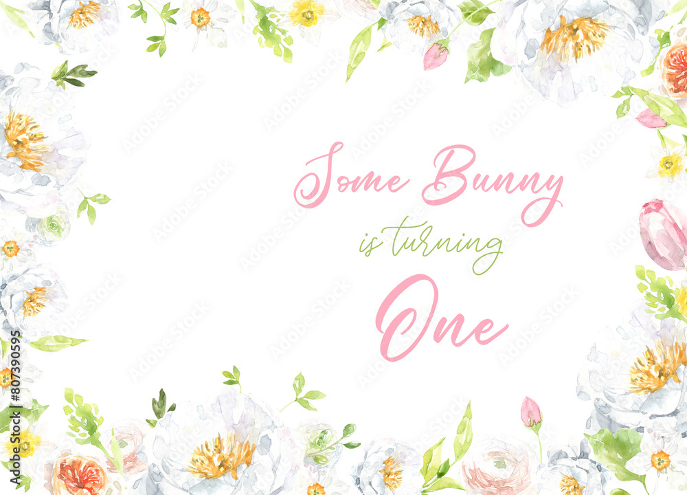 Card template with empty space for easter , Blank space, Spring botanical,spring flower, easter animals, baby shower, cute bunny, illustration, spring flower composition clipart arrangement invitation Card template with empty space for easter , Blank space, Spring botanical,spring flower, easter animals, baby shower, cute bunny, illustration, spring flower composition clipart arrangement invitation