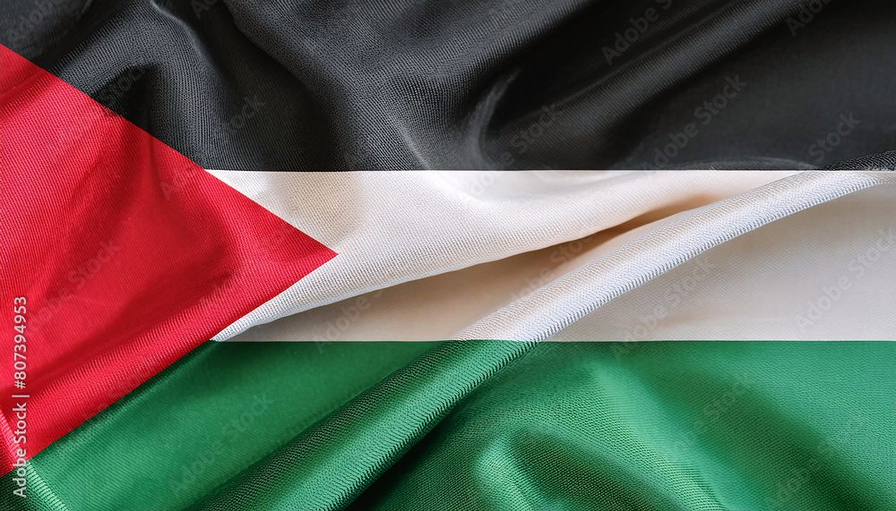 Realistic Artistic Representation of Palestine waving flag Realistic Artistic Representation of Palestine waving flag