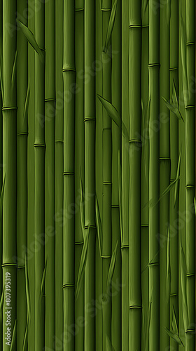 Green bamboo wall background