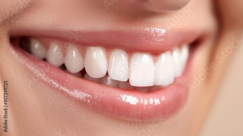 Hollywood smile  zirconium crown  dental and implant. Generative AI 