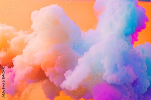 Colored abstract smoke flowing, Abstract Ink colours flowing in smoke, 4K footage