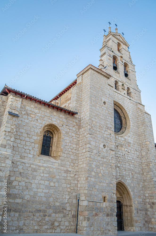 Gothic Church of San Lesmes Abad in Burgos, Spain